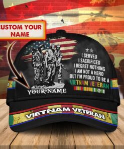 Personalized Name Vietnam Veteran Classic Cap UKDM4190103