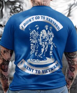 Vietnam Veteran I Didn't Go To Harvard Shirt UKUU4300114
