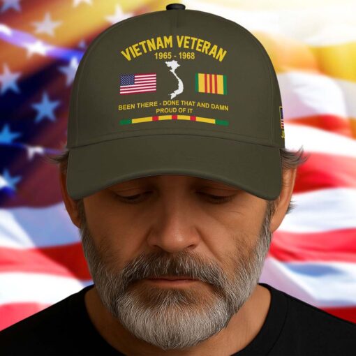 Personalized Name Been There Done That and Damn Proud Of It, Custom Vietnam Veteran Cap QFTD4120102 - Image 3