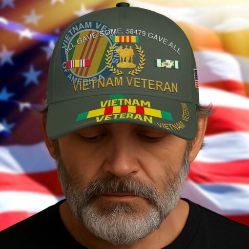 Personalized Name 3D All Over Printed All Gave Some 58479 Gave All Vietnam Veteran Cap QFTD4120103 - Image 4