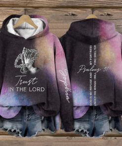 Personalized Name Trust In The Lord, Bible Verses Gifts, Psalms 91, Jesus 3D All Over Printed Clothes UKTO4060101