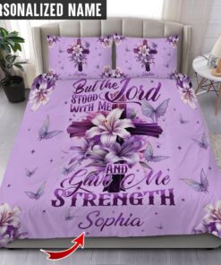 Personalized Name Lord Stood With Me Jesus Bedding Set UKTO3291201