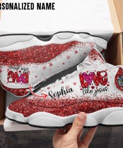 Personalized Name Love Like Jesus Valntine Shoes QFYY4080101