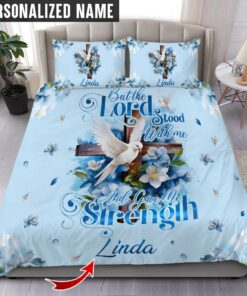 Personalized Name Lord Stood With Me Jesus Bedding Set UKTO3291202