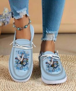 Lord Stood With Me Women?s Dude Shoes, Christian Gifts, Religious Gift QFLT3271204