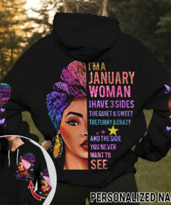Personalized Name January Girl 3D All Over Printed Clothes UKUU4080101