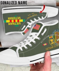Personalized Name Vietnam Veteran High Top Shoes QFYY4240102