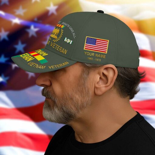 Personalized Name 3D All Over Printed All Gave Some 58479 Gave All Vietnam Veteran Cap QFTD4120103 - Image 5