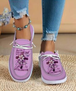 Jesus Take The Wheel Women?s Dude Shoes, Jesus And Cross Butterfly Shoes, Christian Gifts, Religious Gift QFLT3271201