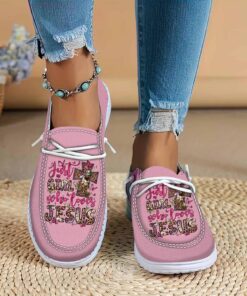 Just A Girl Who Loves Jesus Dude Shoes, Christain Gifts, Religious Gift, Jesus Shoes QFLT3271203