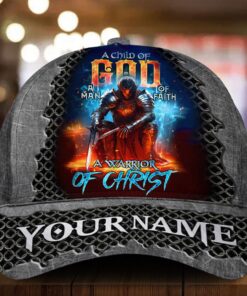 Personalized Name A Warrior Of Christ Men's Cap QFLT4110102