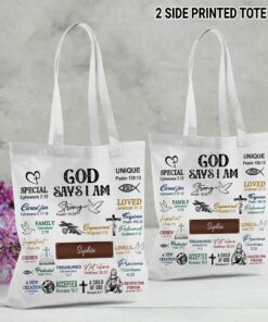 Personalized Name What God Says About You Jesus Jesus Tote Bag UKUU4030102