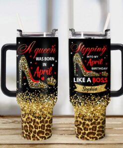 Personalized Name April Girl 40 Oz Tumbler UKDM4100105