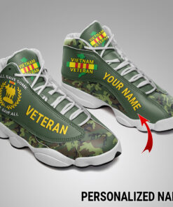 Personalized Name Vietnam Veteran Shoes UKUU4230105