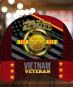 Personalized Name Proud To Have Served Vietnam Veteran Cap QFLT4110101