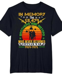 Vietnam Veteran In Memory The War Vietnam Gift T-Shirt QFYY4310106