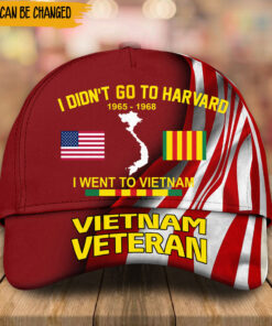 Personalized I Didn?t Go To Harvard I Went To Vietnam Vietnam Veteran Classic Cap UKTO4170102