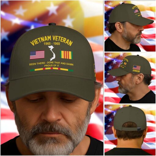 Personalized Name Been There Done That and Damn Proud Of It, Custom Vietnam Veteran Cap QFTD4120102 - Image 2