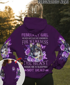 Personalized Name February Girl 3D All Over Printed Clothes QFTD3050102