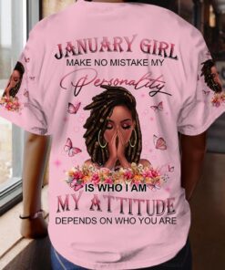 Personalized Name January Girl 3D All Over Printed Clothes QFYY4180101