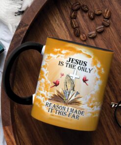 Personalized Name Jesus Is The Only Reason I Made It This Far Jesus Mug QFTD4060105