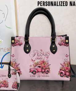 Personalized Name Jesus Leather Handbag With Handle QFTD3291201