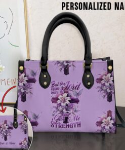 Personalized Name Jesus Leather Handbag With Handle QFTD3291202