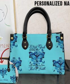 Personalized Name Jesus Leather Handbag With Handle QFTD3291203