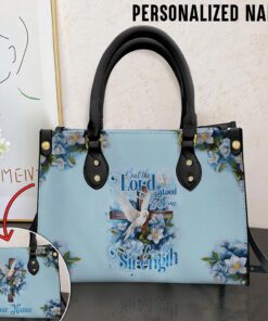 Personalized Name Jesus Leather Handbag With Handle QFTD3291204