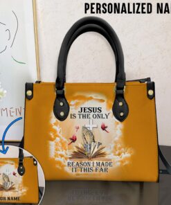 Personalized Name Jesus Leather Handbag With Handle QFTD3291205