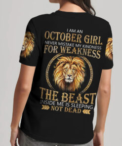 Personalized Name October Girl 3D All Over Printed Clothes QFYY4090110