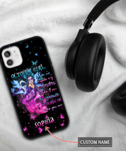 Personalized Name October Skull Phone Case QFYY4060134