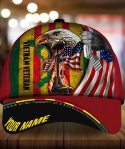Personalized Name Pride Premium Vietnam Veteran Cap, Vietnam Veteran Day QFTD4240102
