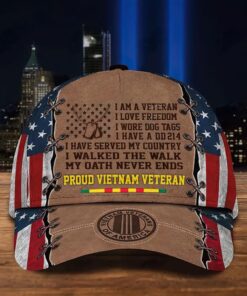 Pride Premium Proud Vietnam Veteran Of America Cap, Vietnam Veteran Day Cap QFTD4240104