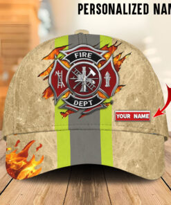 Custom Name Firefighter Cap UKUU4290204