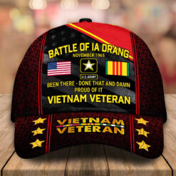 Custom Name Battle Been There Done That And Damn Proud Of It Vietnam Veteran Cap UKUU4280205