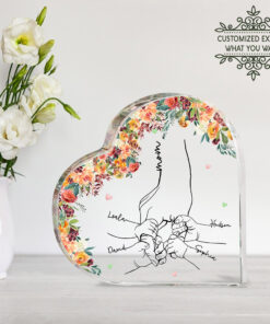 Mother's Day gift Heart shape acrylic plaque UKHA4190201