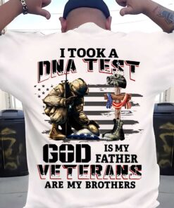 I Took A DNA Test God Is My Father Veterans Are My Brother Shirt UKUU4200202