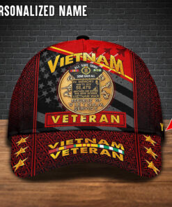Custom Name Vietnam Veteran Cap, Gifts For Veteran, Gifts For Grandpa Dad UKTO4210203