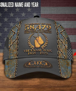 3D All Over Printed Custom Name VietNam Veteran In Memory Of The Brothers And Sisters Who Never Returned Cap UKTO4220201