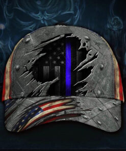 Thin Blue Line American Flag Cap,Police Cap QFYY140306