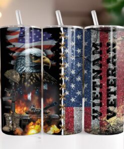 Vietnam Veteran 20Oz Tumbler, Patriotic Skinny 20oz Tumbler QFHA4220212