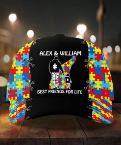 Dad and Son Best Friends For Life, Autism Baseball Cap QFHA4220218