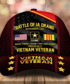 Custom Name Battle Been There Done That And Damn Proud Of It Vietnam Veteran Cap UKUU4280205
