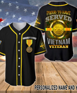 Personalized Name Vietnam Veteran Baseball Jerseys UKUU4010301