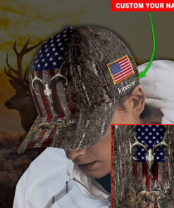Personalized Name Deer Hunting Cap QFTO150303