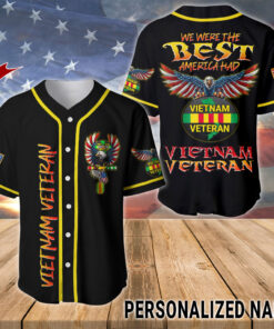 Personalized Name We Were The Best America Had Vietnam Veteran Baseball Jerseys UKUU4270201