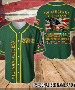 Personalized Name Vietnam Veteran Baseball Jerseys UKUU4280202
