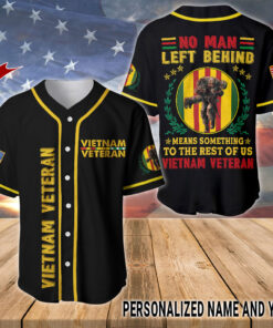 Personalized Name Vietnam Veteran Baseball Jerseys UKUU4280203