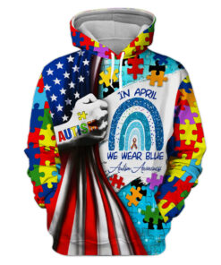 Autism 3D All Over Printed Clothes QFYY180201